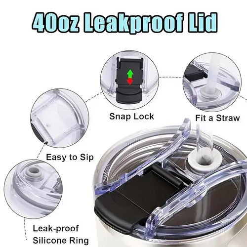 Vintage Pattern Insulated Tumbler | Double-Wall Thermal Cup | Portable Drinkware